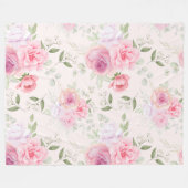 Couverture florale en toison (Devant (Horizontal))