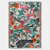 COUVERTURE FLORALE ET OISEAUX XIV-II (devant Vertical)
