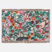 COUVERTURE FLORALE ET OISEAUX XIV-II (Devant)