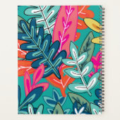 Couverture florale moderne hebdomadaire et mensuel (Dos)