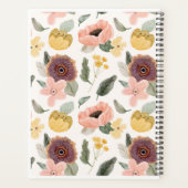 Couverture florale moderne Planificateur hebdomada (Dos)