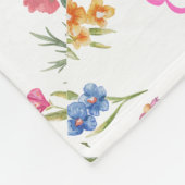 Couverture florale personnalisée (Coin)