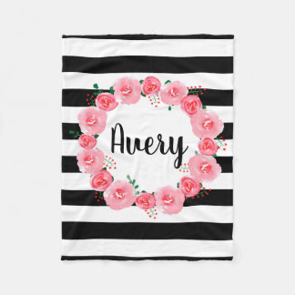 Couverture florale personnalisée d'ouatine