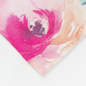 Couverture florale turquoise rose d'été (Coin)