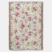 Couverture Flore Motif Pansy Fleurs (devant Vertical)