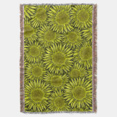 Couverture Flore Rustique Tournesol Jaune Main tirée (devant Vertical)