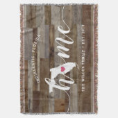 Couverture Floride Maison d'État Personnalisé Aspect Bois (devant Vertical)