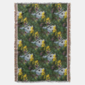 Couverture Flower Garden Birdhouse Nature Motif d'art (devant Vertical)