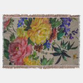 Couverture Flowers fulcolor texture Jacquard tapestry (Devant)