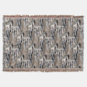 Couverture Fluffy Cattails Nature Art Motif