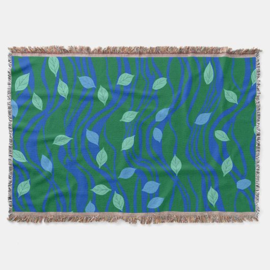 Couverture Flux Élémentaire Émeraude Vert Bleu Cobalt avec Fe (Devant)