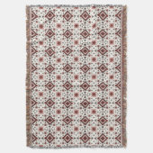 Couverture Folk Diamond Cross Stitch Seamless Pattern (devant Vertical)