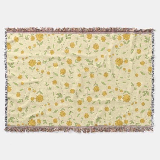 Couverture Fond crème clair uni avec des vignes de tournesol (Devant)
