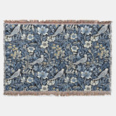 Couverture Fond d'écran Motif William Morris Blue Foliage (Devant)