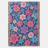 Couverture Fond floral, rose et violet, (devant Vertical)