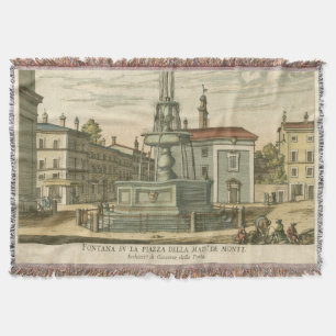 Couverture Fontaine italienne en ville Carré par Falda
