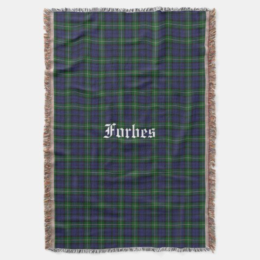 Couverture Forbes Clan Tartan Plaid Cube À Jeu Personnalisé (devant Vertical)
