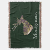 Couverture Forest Deer Buck Hunting Nom de famille (devant Vertical)