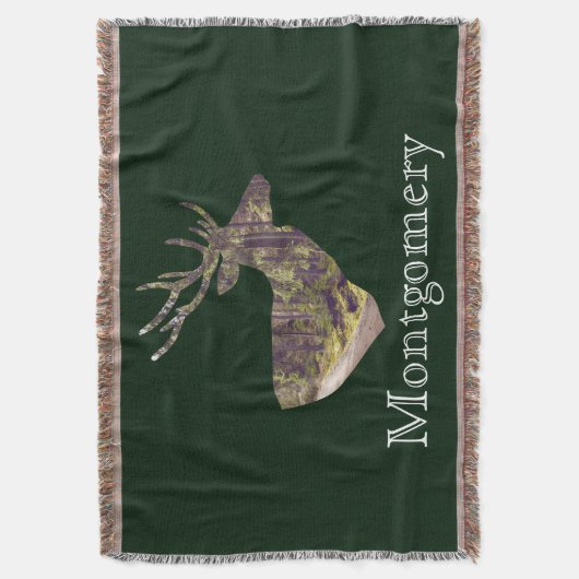 Couverture Forest Deer Buck Hunting Nom de famille (devant Vertical)