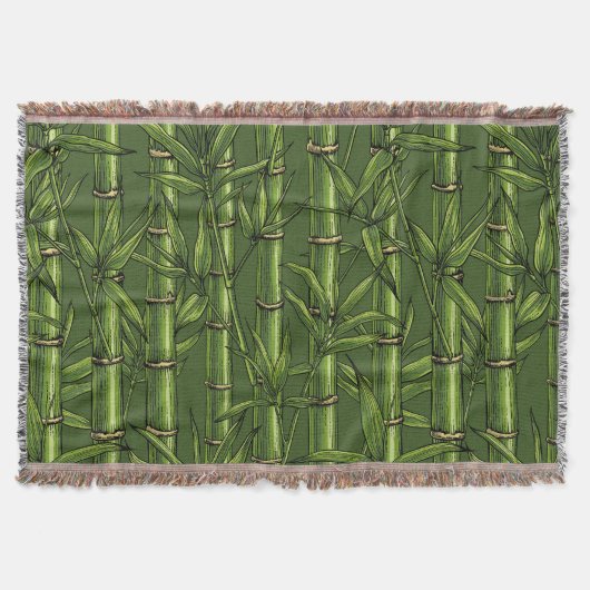 Couverture Forêt de bambou en vert (Devant)