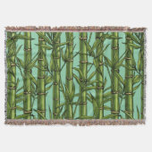 Couverture Forêt de bambou sur bleu clair (Devant)