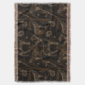 Couverture Forêt Faune Animaux Cerfs Ours Nature Sombre (devant Vertical)