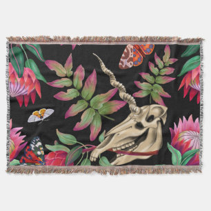 Couverture Forêt magique Unicorn Motif foncé.