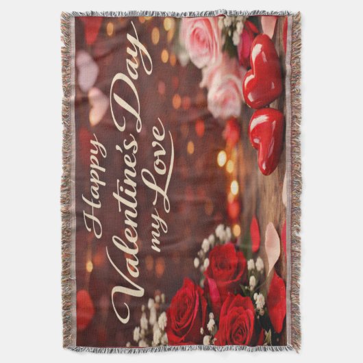Couverture 'Forever Your Valentine' Throw Blanket (devant Vertical)