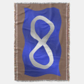 Couverture Forme de drapeau des Métis Premières nations Jeter (devant Vertical)