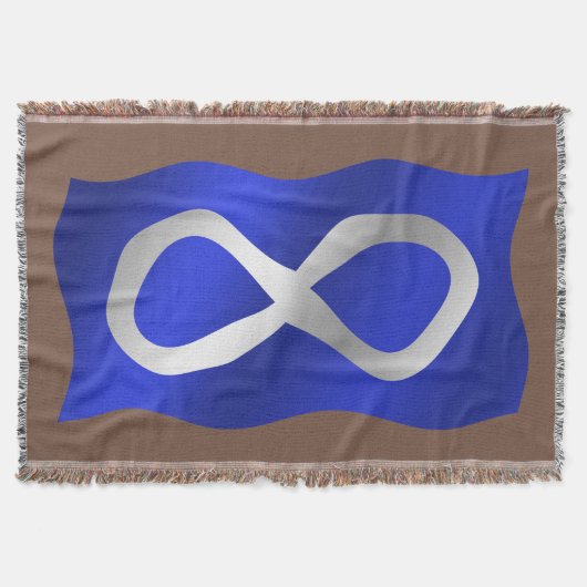Couverture Forme de drapeau des Métis Premières nations Jeter (Devant)