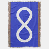 Couverture Forme de drapeau des Métis Premières nations Jeter (devant Vertical)