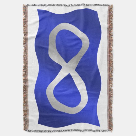 Couverture Forme de drapeau des Métis Premières nations Jeter (devant Vertical)