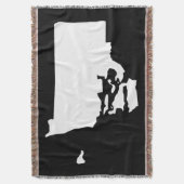 Couverture Forme de l'île de Rhode noir et blanc (devant Vertical)