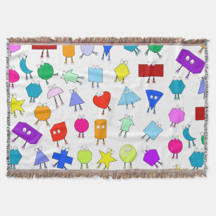 Couverture Formes géométriques 2D et 3D colorées Motif pour e