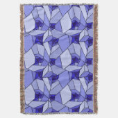 Couverture Formes géométriques bleues abstraites Art de motif (devant Vertical)