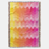 Couverture Formes Hexagones géométriques jaune rose (devant Vertical)