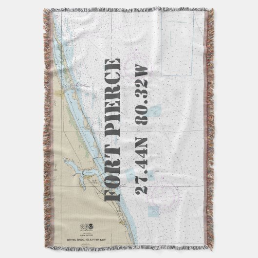 Couverture Fort Pierce Hometown Latitude Longitude Nautique (devant Vertical)