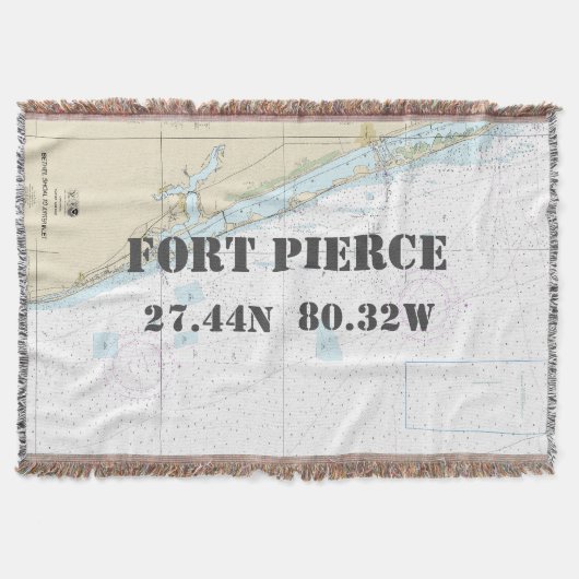 Couverture Fort Pierce Hometown Latitude Longitude Nautique (Devant)