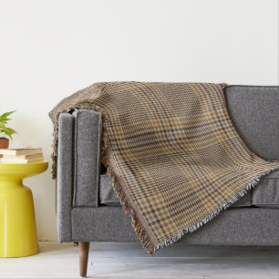 Couverture Forth Antique Glen Check Plaid Motif