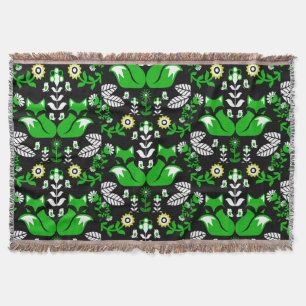 Couverture Fox Nordic Scandinavian Folk Art nappe