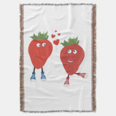 Couverture Fraises Mignonnes En Amour (devant Vertical)