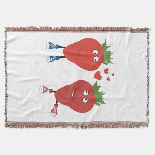 Couverture Fraises Mignonnes En Amour (Devant)