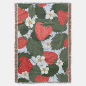 Couverture Fraises : motif de fruits d'été. (devant Vertical)