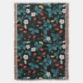 Couverture Fraises sauvages rouge/jaune/bleu/noir (devant Vertical)