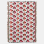 Couverture Fraises Vintage Boho Paysage de Rêve Botanique (devant Vertical)
