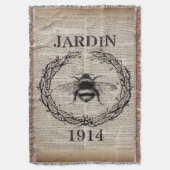 Couverture francais botanique moderne abeille vintage (devant Vertical)