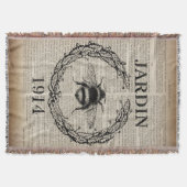 Couverture francais botanique moderne abeille vintage (Devant)