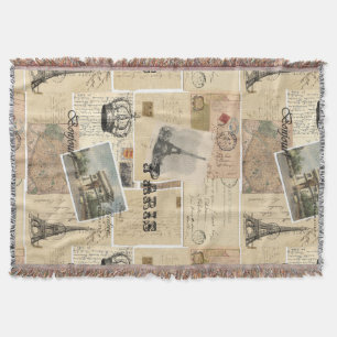 Couverture française de jet de collage de carte