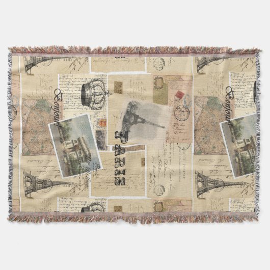 Couverture française de jet de collage de carte (Devant)