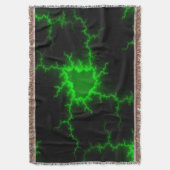 Couverture Frappes de foudre verte Alien en Pitch noir (devant Vertical)